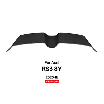 Becquet Carbone Audi RS3 8Y Style OEM 2020+ - détail du montage - Becquet Voiture