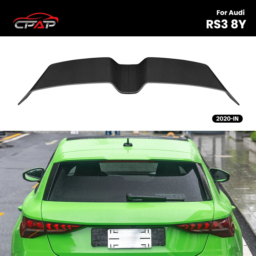 Becquet Carbone Audi RS3 8Y Style OEM 2020+ - vue de face - Becquet Voiture