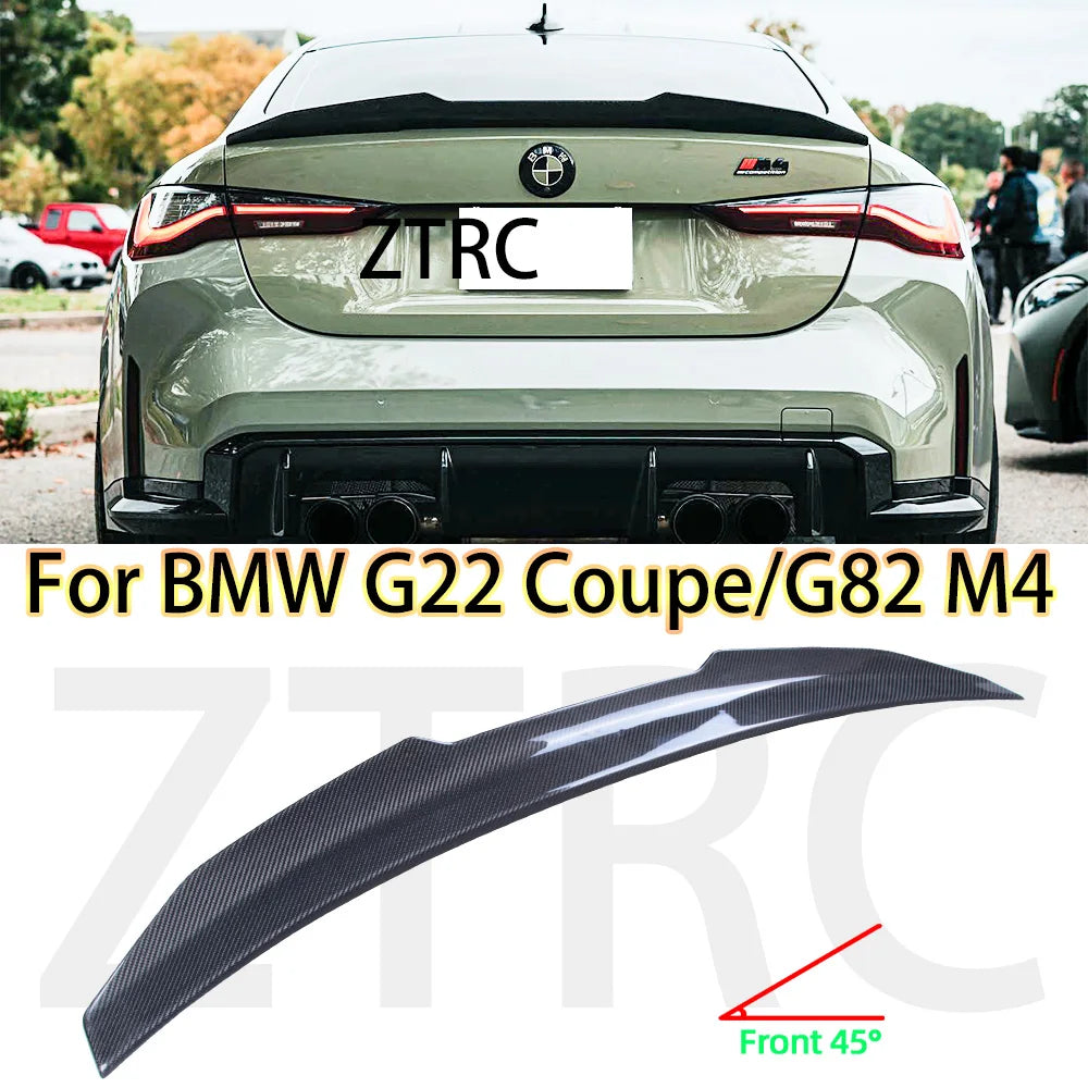 Becquet Carbone BMW G22 Coupé G82 M4 PSM Style - vue de face - Becquet Voiture