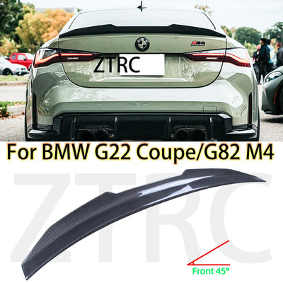 Becquet Carbone BMW G22 Coupé G82 M4 PSM Style - vue de face - Becquet Voiture