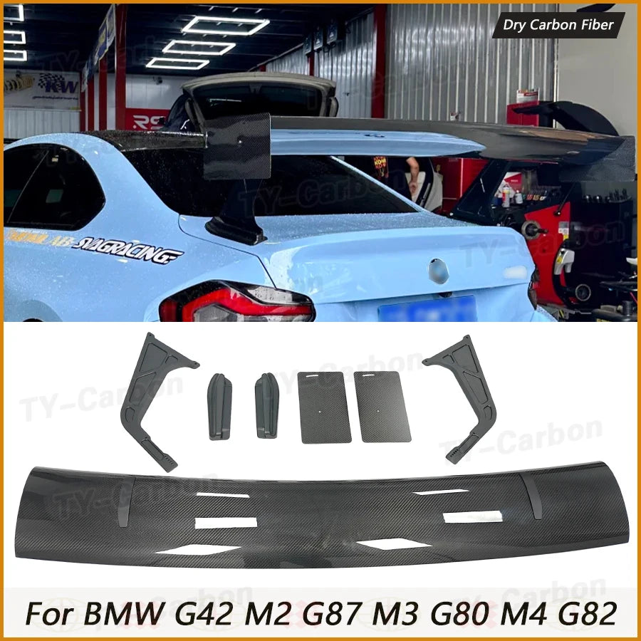 Becquet Carbone BMW M2 G87 M3 G20 M4 G82 - vue de face - Becquet Voiture