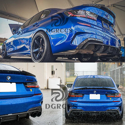 Becquet Carbone BMW Série 3 G20 G28 M3 G80 M4 2018-2026 - packshot studio - Becquet Voiture