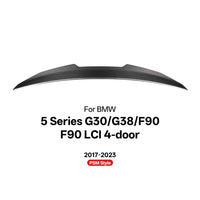 Becquet Carbone BMW Série 5 G30 G38 F90 2017-2023 - détail du montage - Becquet Voiture