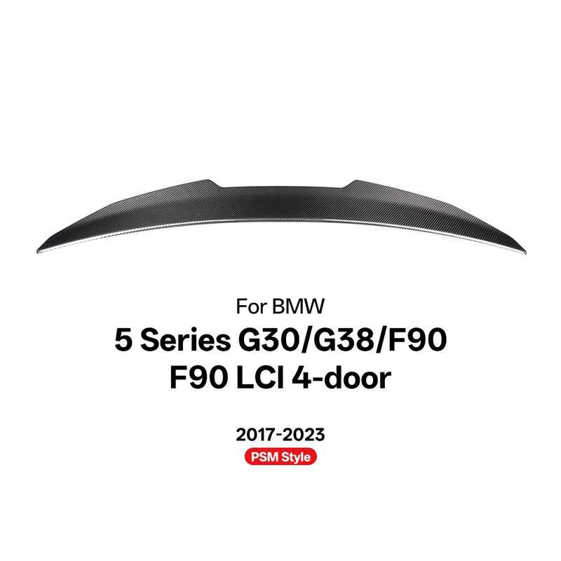 Becquet Carbone BMW Série 5 G30 G38 F90 2017-2023 - détail du montage - Becquet Voiture