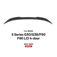 Becquet Carbone BMW Série 5 G30 G38 F90 2017-2023 - vue de dessus - Becquet Voiture
