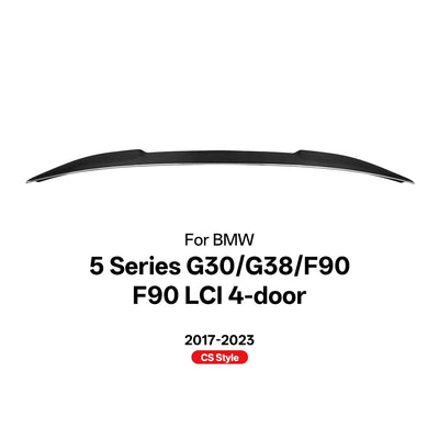 Becquet Carbone BMW Série 5 G30 G38 F90 2017-2023 - vue de face 2 - Becquet Voiture