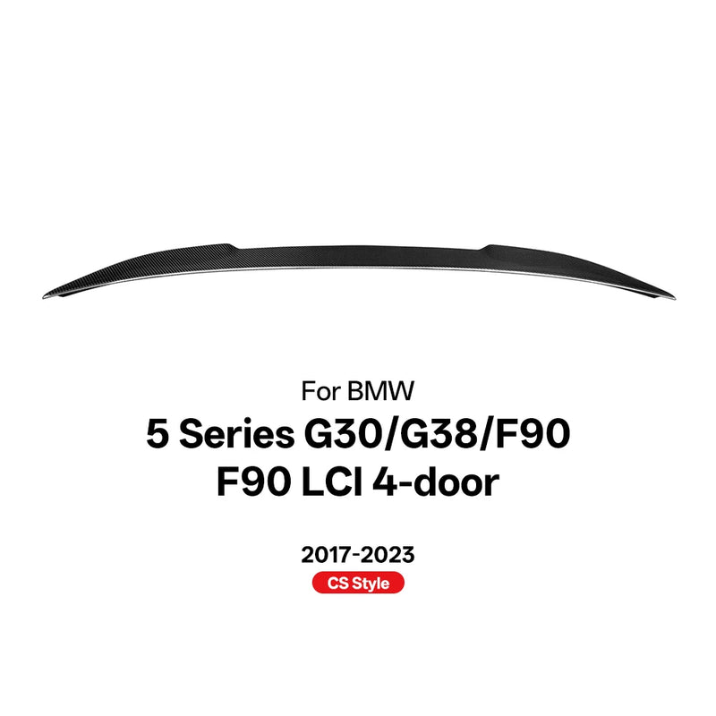 Becquet Carbone BMW Série 5 G30 G38 F90 2017-2023 - vue de face 2 - Becquet Voiture