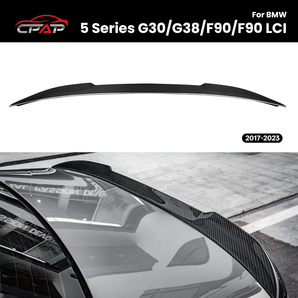 Becquet Carbone BMW Série 5 G30 G38 F90 2017-2023 - vue de face - Becquet Voiture