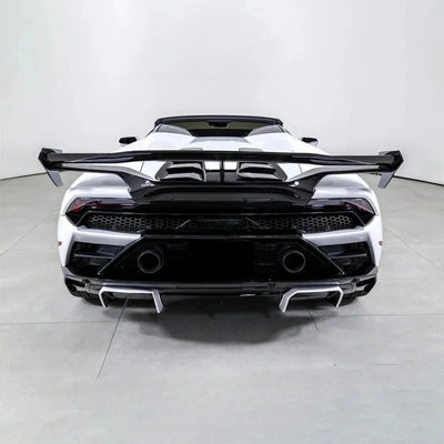 Becquet Carbone Lamborghini Huracan LP610 V Style - installé sur véhicule - Becquet Voiture