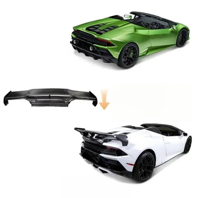 Becquet Carbone Lamborghini Huracan LP610 V Style - vue de profil - Becquet Voiture