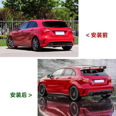 Becquet Carbone Mercedes W176 A45 AMG 2013-2018 - détail du montage - Becquet Voiture