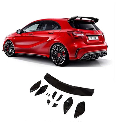 Becquet Carbone Mercedes W176 A45 AMG 2013-2018 - vue de dessus - Becquet Voiture