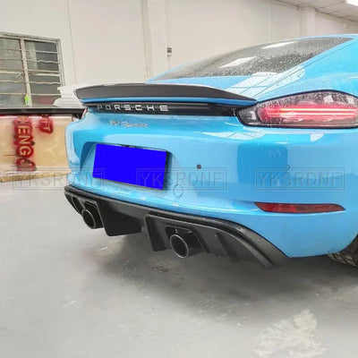 Becquet Carbone Porsche 718 Boxster Cayman 2016+ - vue arrière - Becquet Voiture