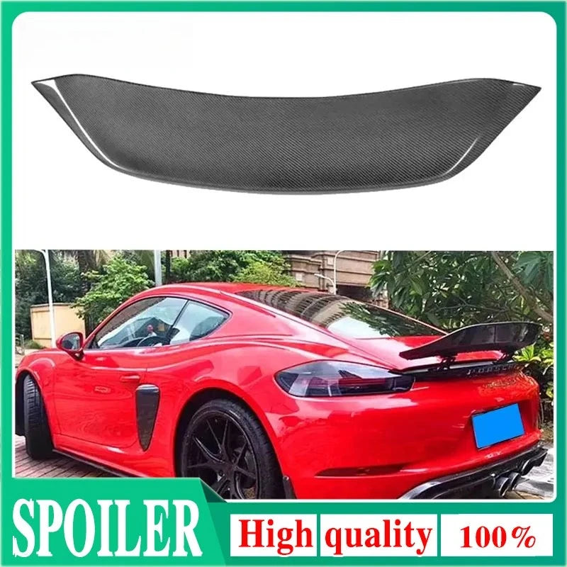 Becquet Carbone Porsche 718 Boxster Cayman 2016+ - vue de face - Becquet Voiture