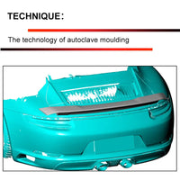 Becquet Carbone Porsche 911 991.1 991.2 Carrera 4 GTS - vue de profil 2 - Becquet Voiture