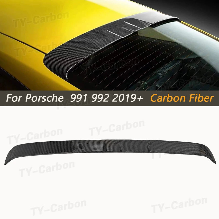 Becquet Carbone Porsche 911 992 Carrera 2019-2023 - vue de face - Becquet Voiture