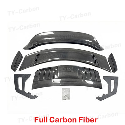 Becquet Carbone Porsche 911 992 Carrera 2019+ Style GT3 - vue de face 2 - Becquet Voiture