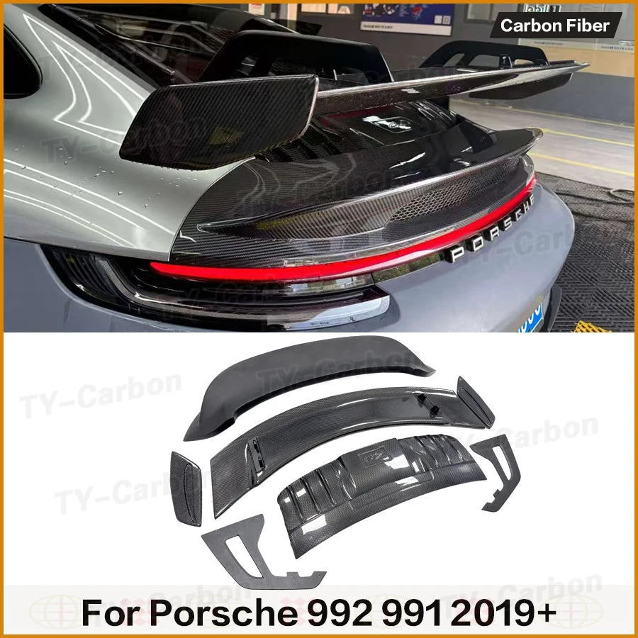 Becquet Carbone Porsche 911 992 Carrera 2019+ Style GT3 - vue de face - Becquet Voiture