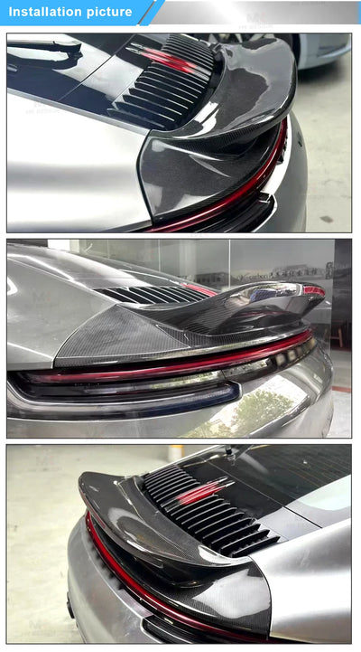 Becquet Carbone Porsche 911 992 SC Style 2019-2023 - en situation - Becquet Voiture