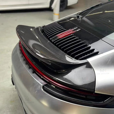 Becquet Carbone Porsche 911 992 SC Style 2019-2023 - installé sur véhicule - Becquet Voiture