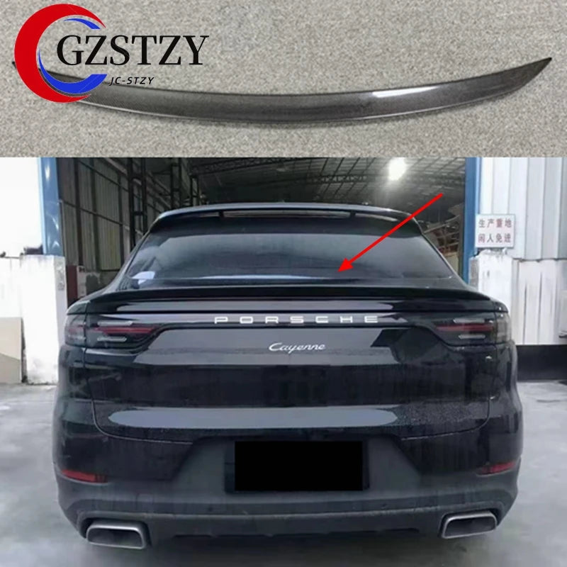 Becquet Carbone Porsche Cayenne Coupé 2019-2023 - vue de face - Becquet Voiture