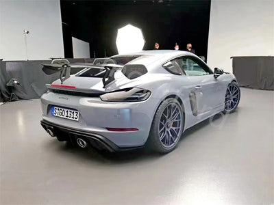 Becquet Carbone Porsche Cayman 718 987 997 981 Boxster GT4 - vue de dessus - Becquet Voiture