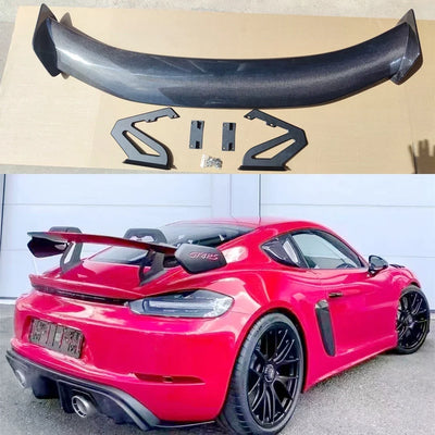 Becquet Carbone Porsche Cayman 718 987 997 981 Boxster GT4 - vue de profil - Becquet Voiture