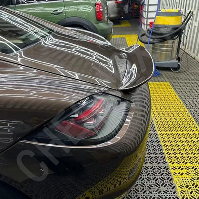 Becquet Carbone Porsche Cayman 987 2006-2012 Aérodynamique - installé sur véhicule - Becquet Voiture