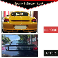 Becquet Carbone Porsche Cayman 987 Coupé 2005-2012 - vue de dessus - Becquet Voiture