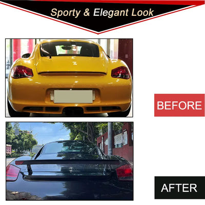 Becquet Carbone Porsche Cayman 987 Coupé 2005-2012 - vue de dessus - Becquet Voiture