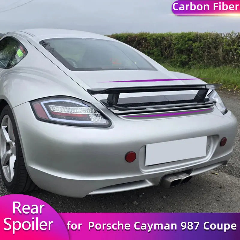 Becquet Carbone Porsche Cayman 987 Coupé 2005-2012 - vue de face - Becquet Voiture
