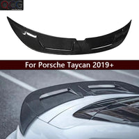 Becquet Carbone Porsche Taycan Tail Fins 2019-2024 - vue de face - Becquet Voiture