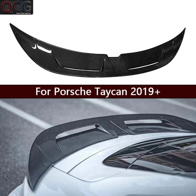 Becquet Carbone Porsche Taycan Tail Fins 2019-2024 - vue de face - Becquet Voiture
