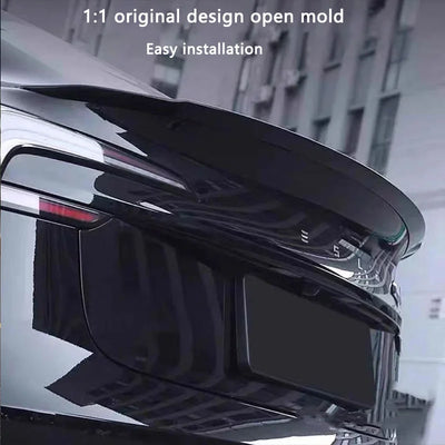 Becquet Carbone Tesla Model 3 Highland Model Y Juniper - détail du montage - Becquet Voiture