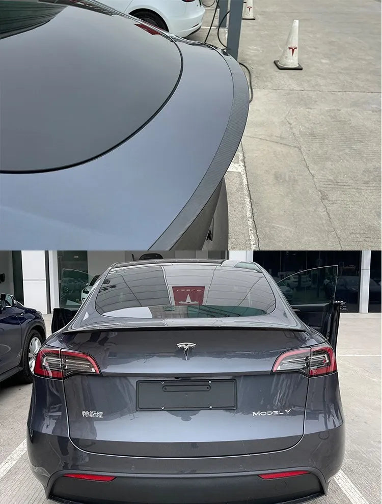 Becquet Carbone Tesla Model 3 Model Y 2022-2023 - en situation - Becquet Voiture