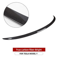 Becquet Carbone Tesla Model 3 Model Y 2022-2023 - vue de face 3 - Becquet Voiture