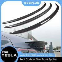 Becquet Carbone Tesla Model 3 Model Y 2022-2023 - vue de face - Becquet Voiture