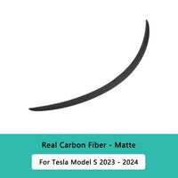 Becquet Carbone Tesla Model S 2021-2024 Premium - vue de dessus - Becquet Voiture