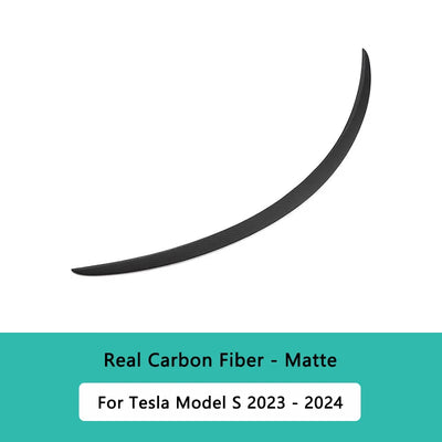 Becquet Carbone Tesla Model S 2021-2024 Premium - vue de dessus - Becquet Voiture
