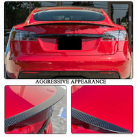 Becquet Carbone Tesla Model S 2021-2024 Premium - vue de profil - Becquet Voiture