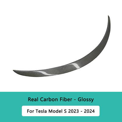 Becquet Carbone Tesla Model S 2021-2024 Premium - vue rapprochée - Becquet Voiture