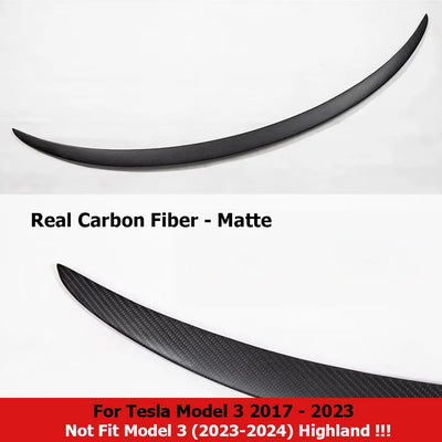 Becquet Carbone Tesla Model Y 2025-2026 Model 3 Highland - en situation 2 - Becquet Voiture
