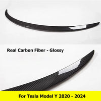 Becquet Carbone Tesla Model Y 2025-2026 Model 3 Highland - vue arrière 3 - Becquet Voiture