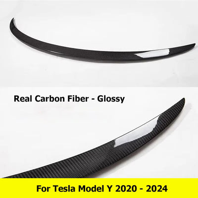 Becquet Carbone Tesla Model Y 2025-2026 Model 3 Highland - vue arrière 3 - Becquet Voiture