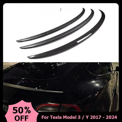 Becquet Carbone Tesla Model Y 2025-2026 Model 3 Highland - vue de face - Becquet Voiture