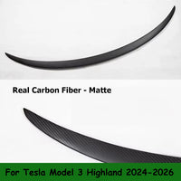 Becquet Carbone Tesla Model Y 2025-2026 Model 3 Highland - vue de trois-quarts 3 - Becquet Voiture