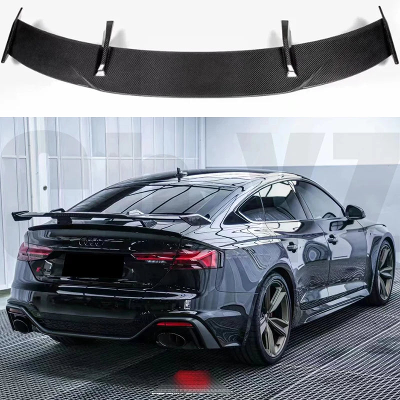 Becquet Coffre Audi A3 A4 A5 A6 RS S Carbone Forgé - vue de face - Becquet Voiture