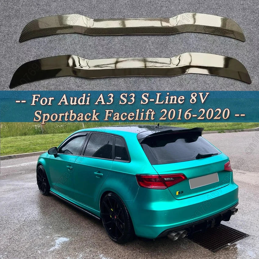 Becquet Coffre Audi A3 S3 8V Sportback Facelift - vue de face - Becquet Voiture