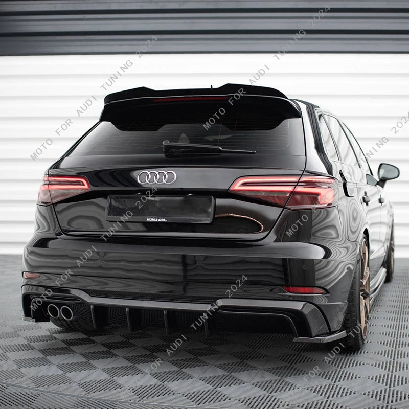 Becquet Coffre Audi A3 S3 8V Sportback Maxton - vue de face - Becquet Voiture
