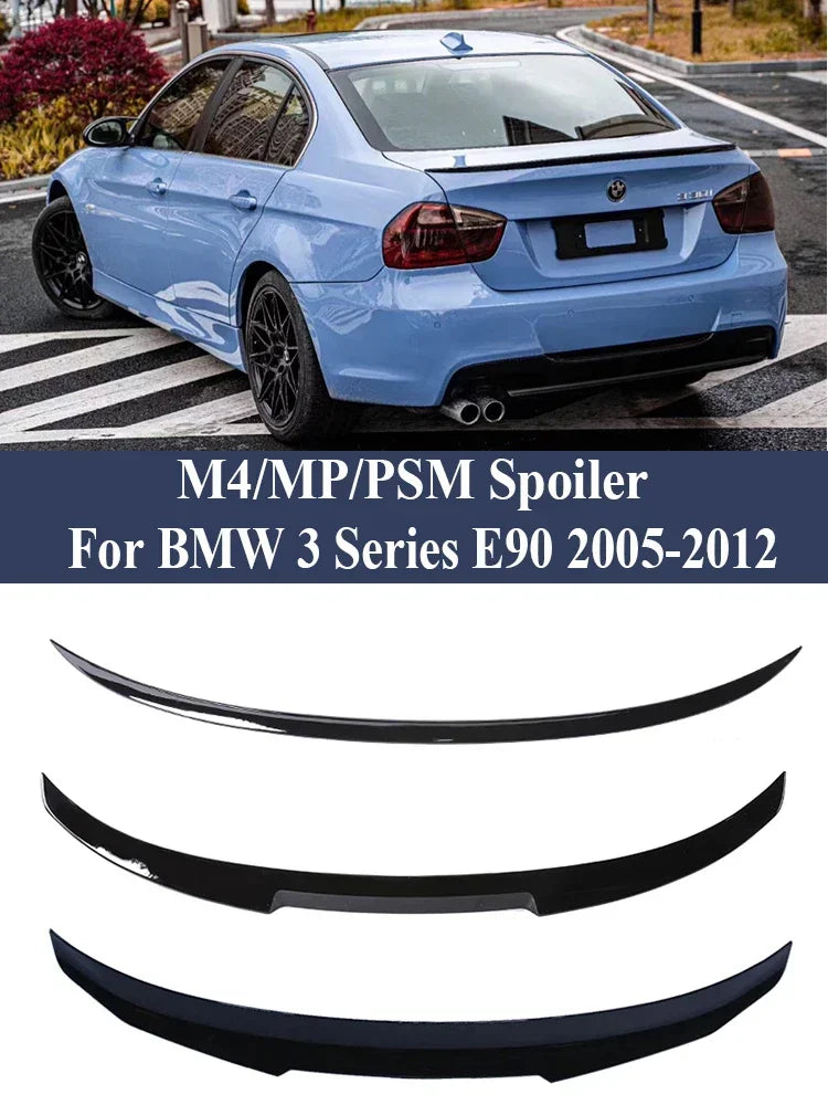 Becquet Coffre BMW E90 PSM MP M4 Carbone 2005-2012 - vue de face - Becquet Voiture